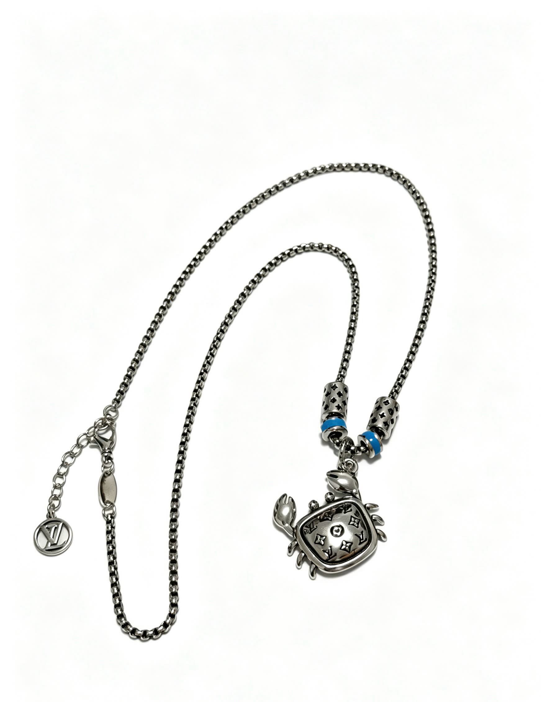Louis Vuitton Crab Charm Necklace Louis Vuitton Crab Charm Necklace